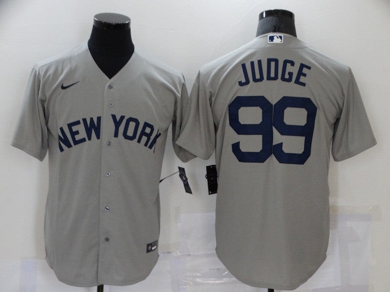 Men's New York Yankees Aaron Judge #99 Gray Jersey